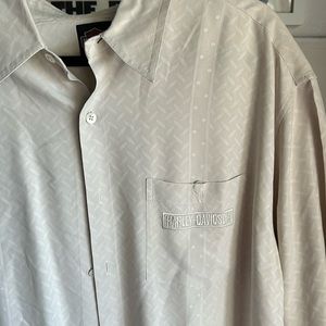 Vintage silk Harley Davidson button up